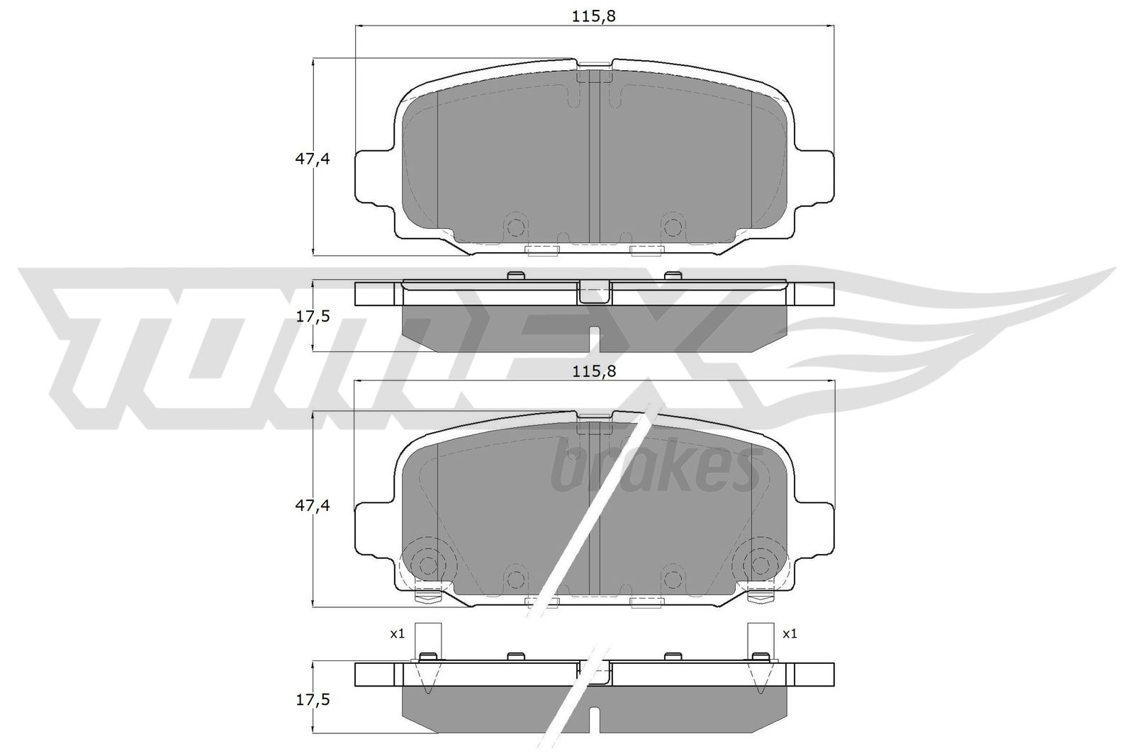 TOMEX Brakes TX 19-79 Sada...